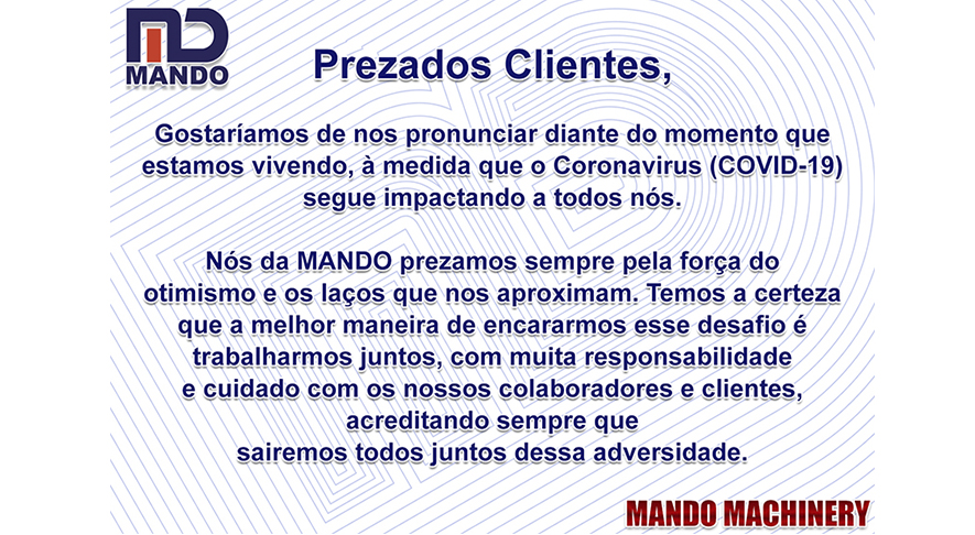 Posicionamento Mando em meio à pandemia 