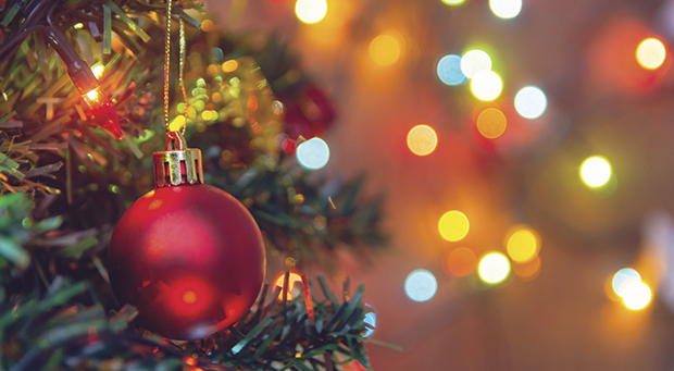 Ilustração de uma árvore de natal 