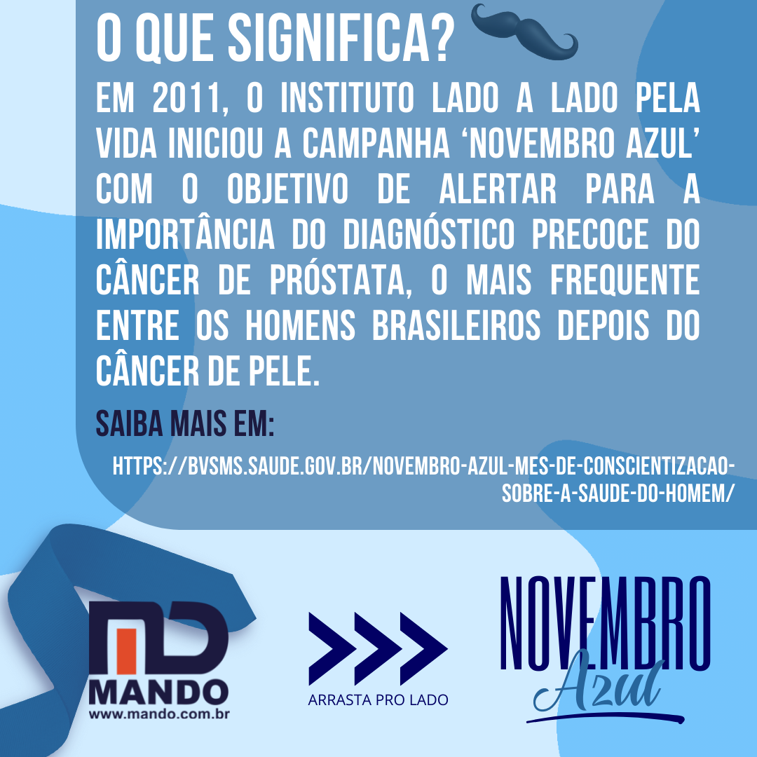 Funcionários juntos para a campanha do Novembro Azul